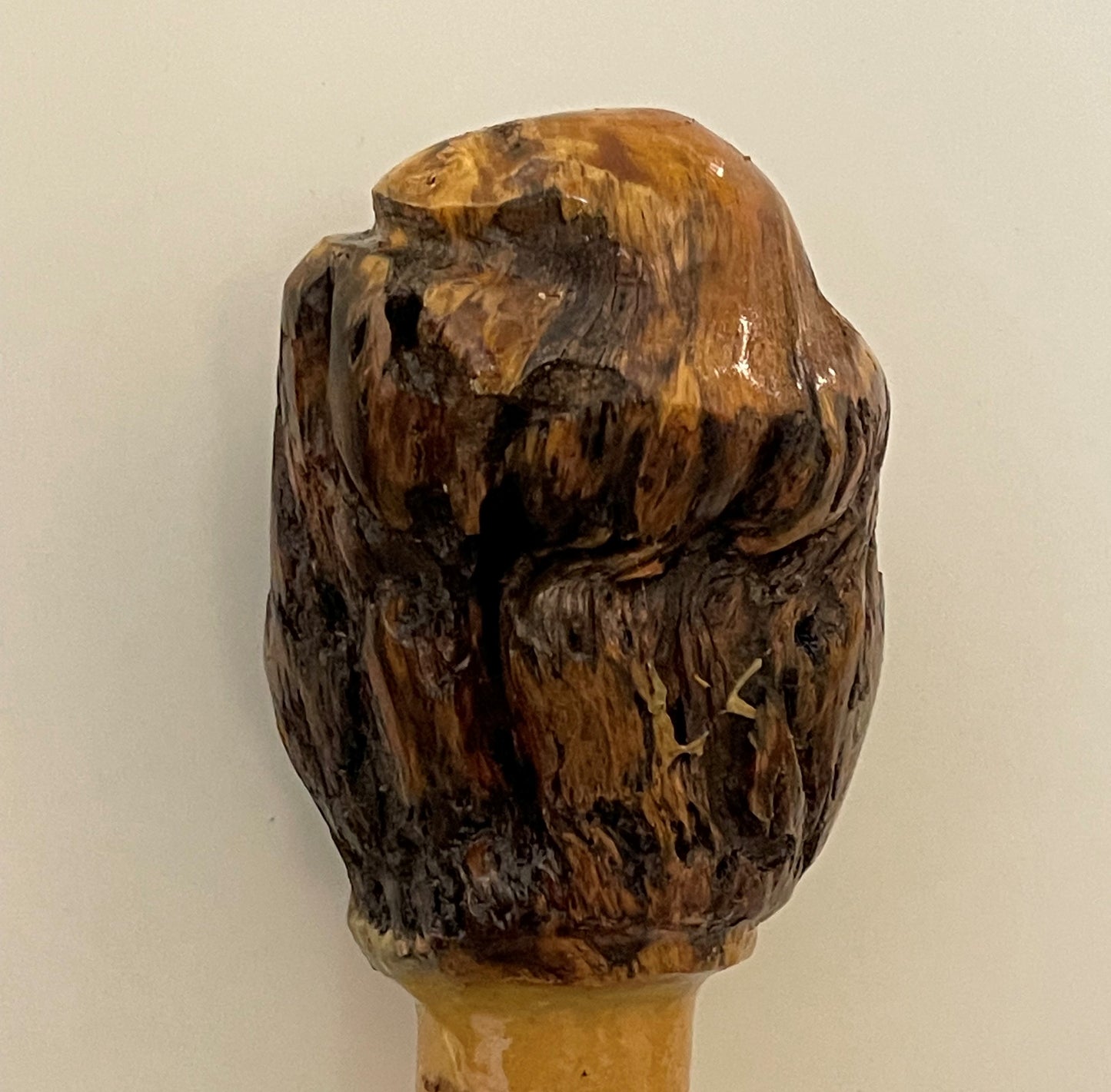 Burl Wood Topper For Walking Stick (Shopify)